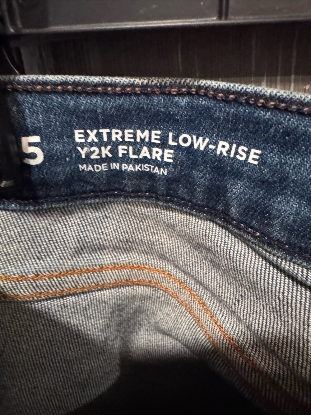 Arizona Jean Company Distressed Flare Jeans in Medium Blue Wash - Picture 4 of 5